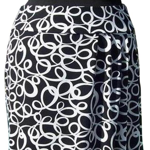 Cache Stretch Faux Wrap Hanky Hem Skirt Asymmetrical Hankey Hem New $128 NWT - Picture 3 of 6